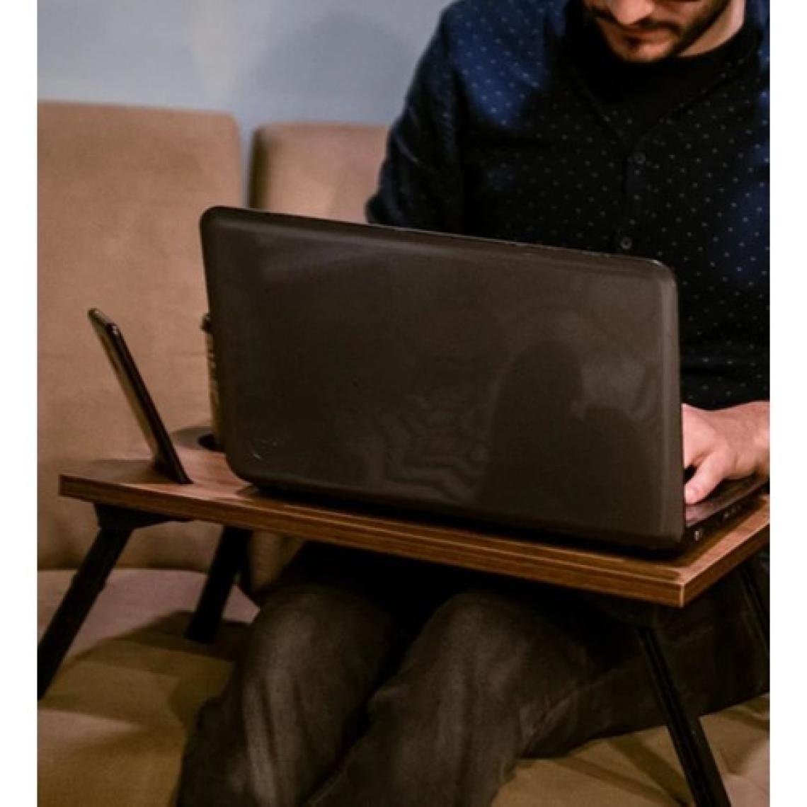 Bk Gift Ahşap Katlanabilir Organizer Notebook Laptop Sehpası