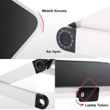 Upway Ayarlanabilir Katlanabilir Dizüstü Bilgisayar Masası Soğutucu Fanlı Macbook Stand