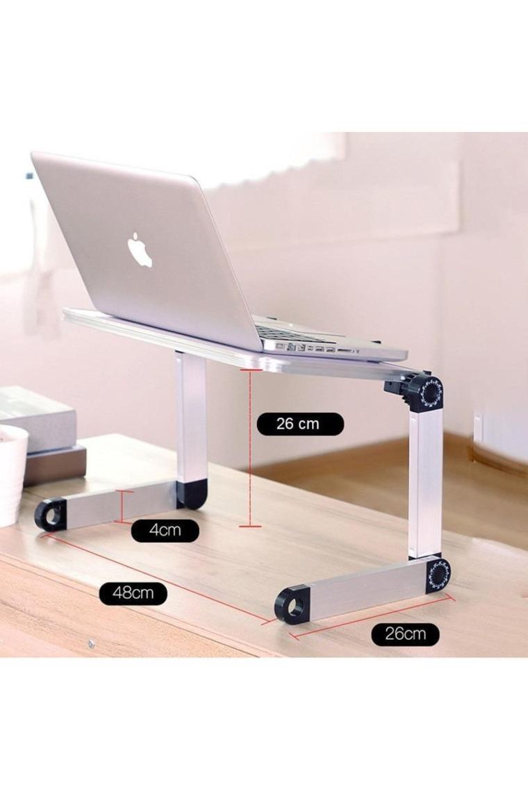 Upway Ayarlanabilir Katlanabilir Dizüstü Bilgisayar Masası Soğutucu Fanlı Macbook Stand