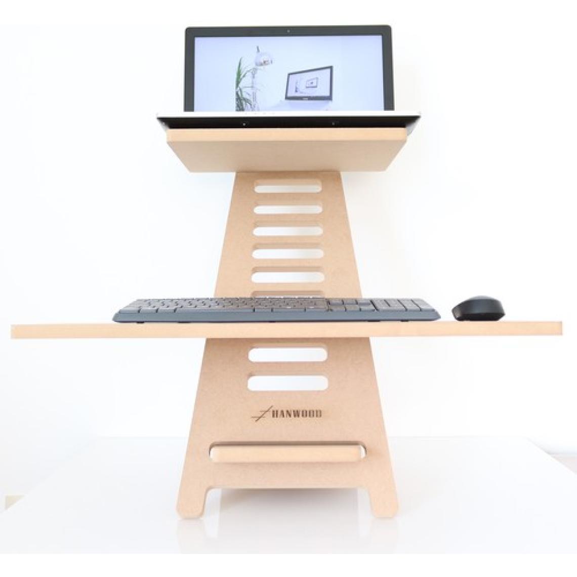 Hansdo Ayakta Çalışma Standı - Laptop Standı - Notebook Standı - Ahşap - AGBS