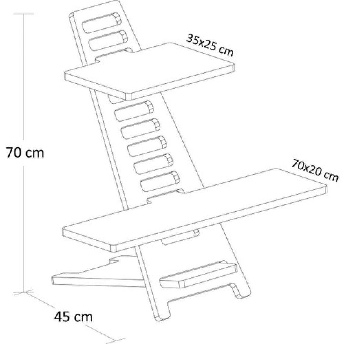 Hansdo Ayakta Çalışma Standı - Laptop Standı - Notebook Standı - Ahşap - AGBS