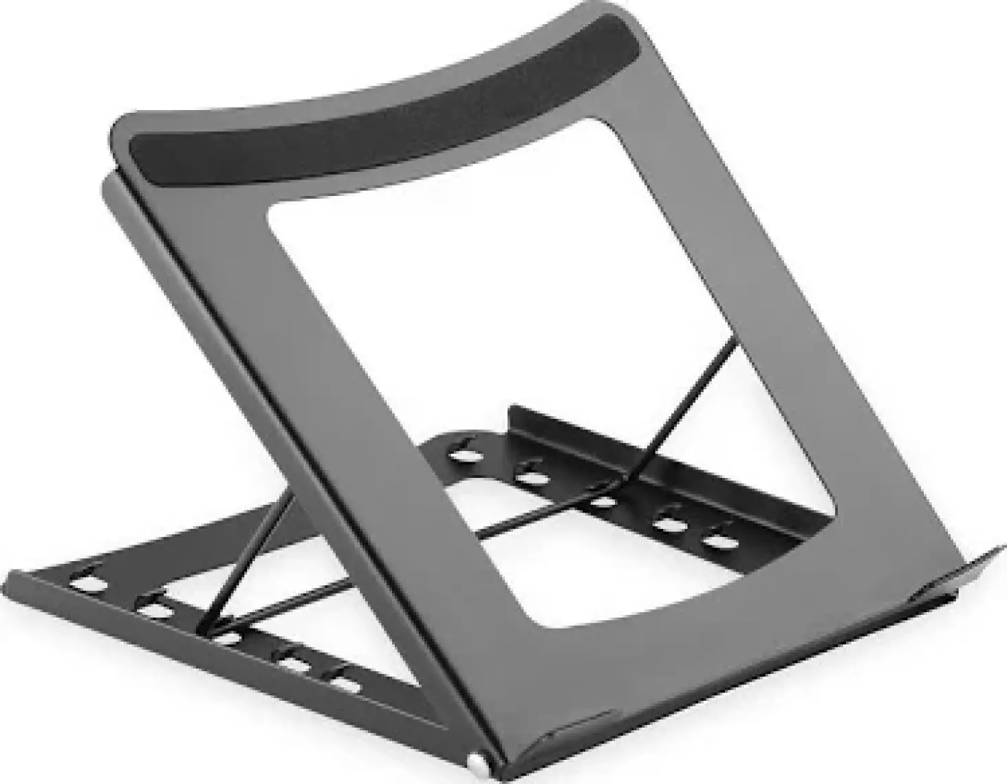 Katlanabilir Çelik Dizüstü Bilgisayar/Tablet Standı<br>Foldable Steel Laptop/Tablet Stand with 5 Adjustment Positions