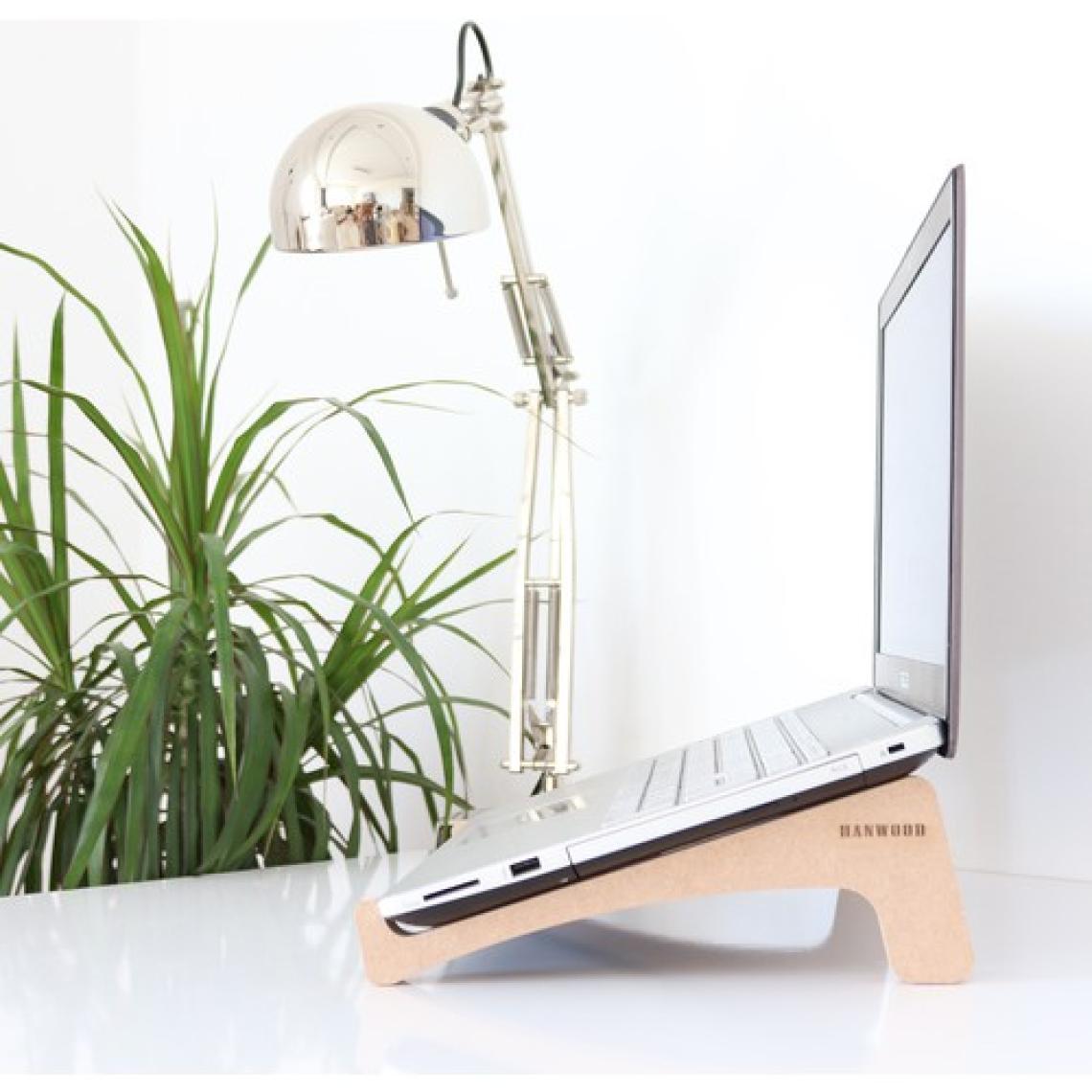 Hansdo Laptop Standı - Laptop Yükseltici - Notebook Standı - Ahşap - ALS1