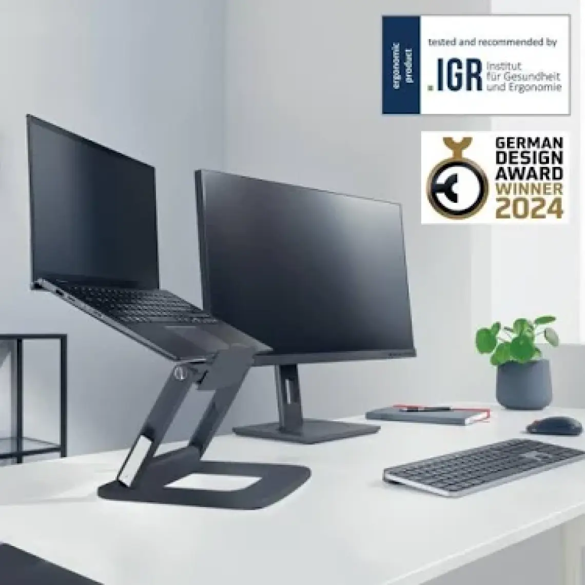 Leitz Ergo Ayarlanabilir Çok Açılı Laptop Standı