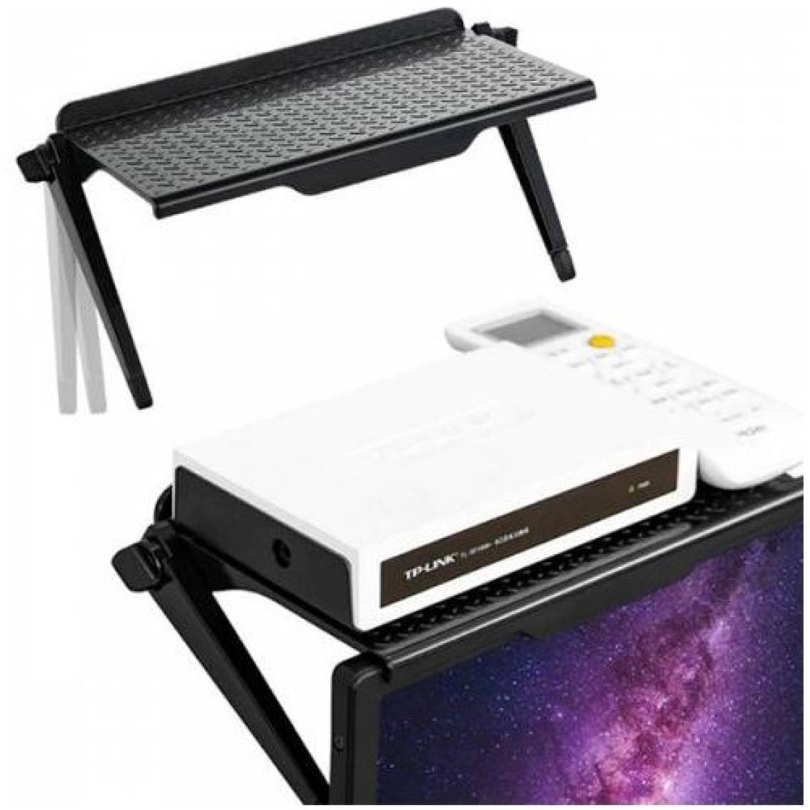 Coofbe Katlanabilir Monitör Tv Üstü Stand Modem Standı Tv Organizeri Monitor Tv Üstü Stand Tutucu