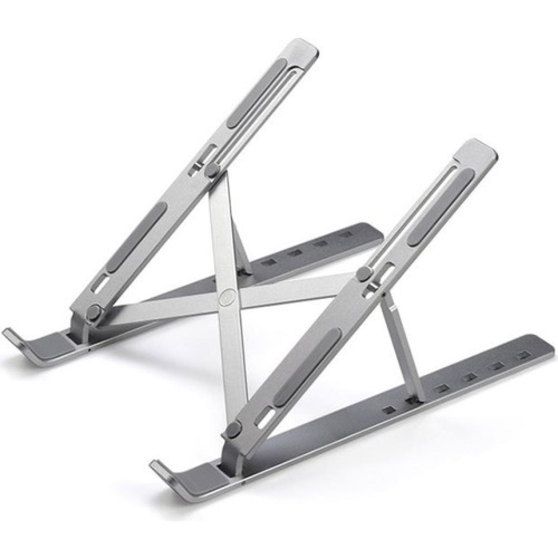 Smartgift Tek Katlı Ayarlanabilir Notebook Laptop Alüminyum Stand- Gümüş