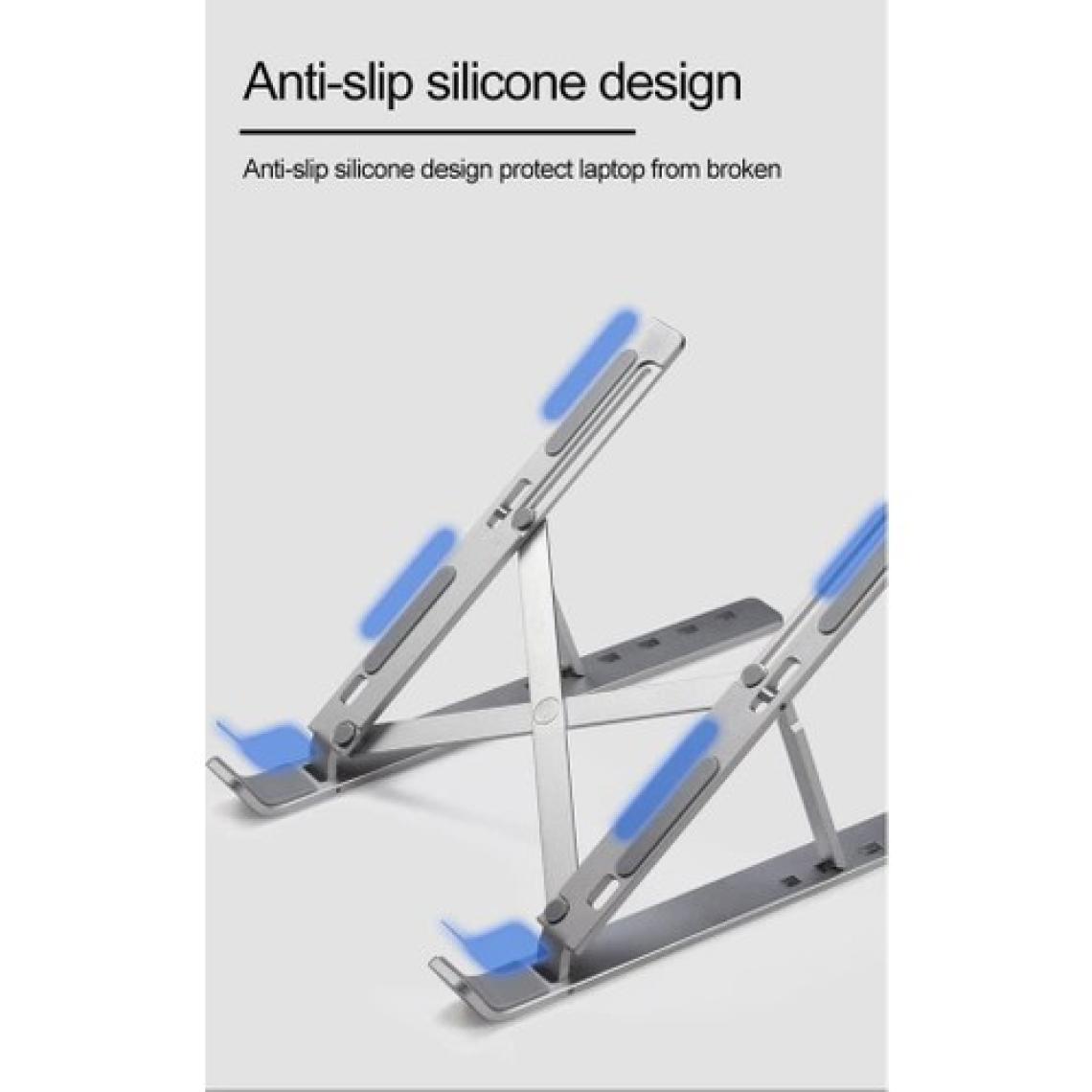 Smartgift Tek Katlı Ayarlanabilir Notebook Laptop Alüminyum Stand- Gümüş