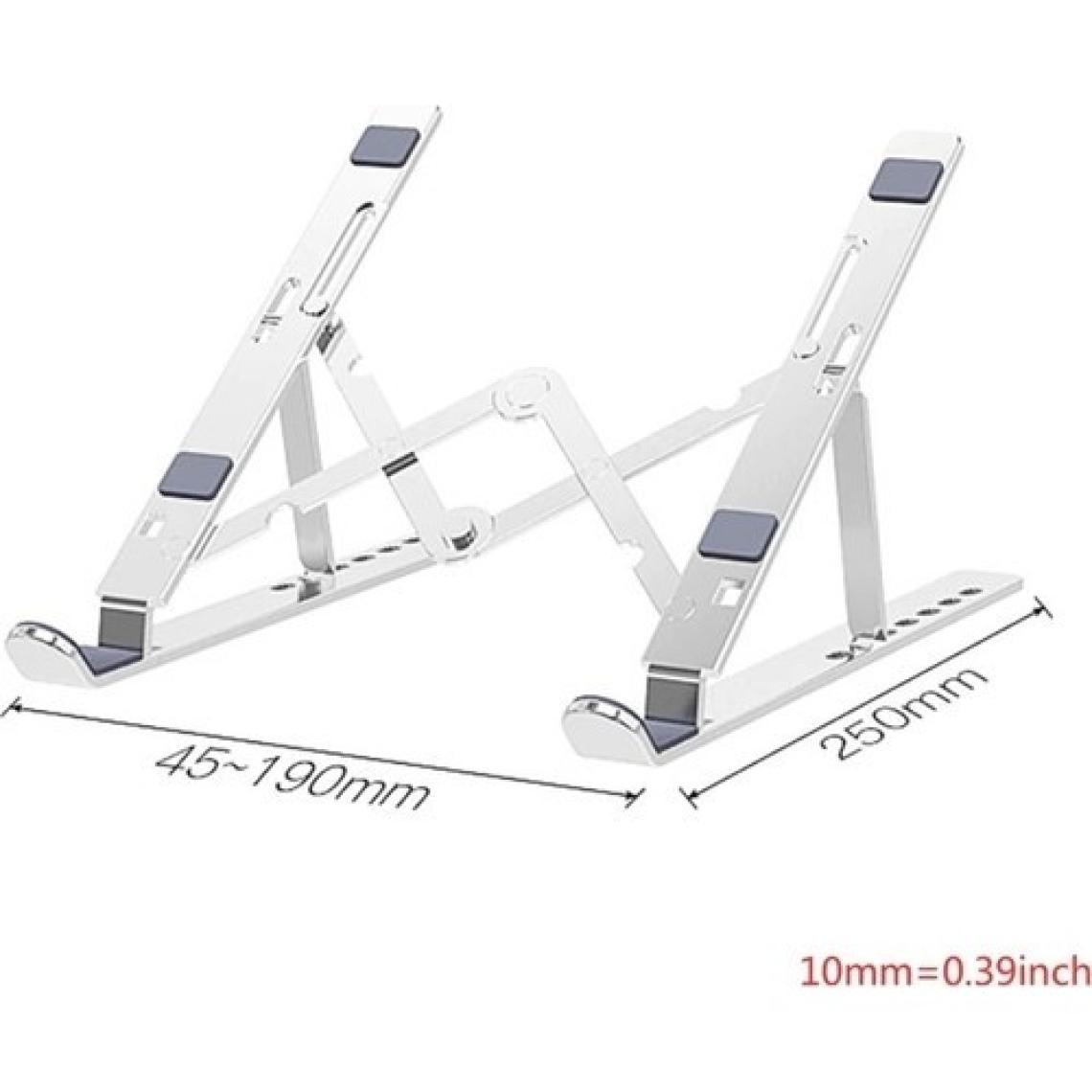TahTicMer Tablet Notebook Standı Alüminyum Katlanabilir Masaüstü Portatif Universal 7 Seviye Ayarlanabilir