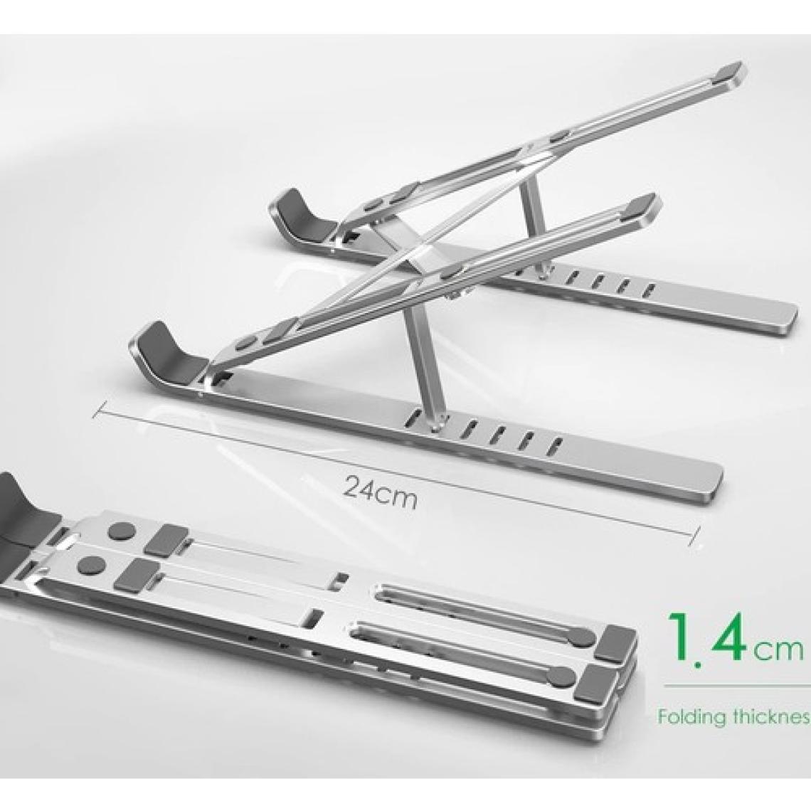 TahTicMer Tablet Notebook Standı Alüminyum Katlanabilir Masaüstü Portatif Universal 7 Seviye Ayarlanabilir