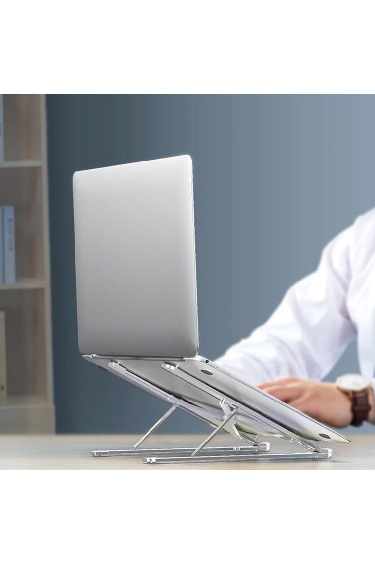 McStorey Laptop Standı Macbook Notebook Uyumlu Katlanabilir Taşınabilir Metal Standı