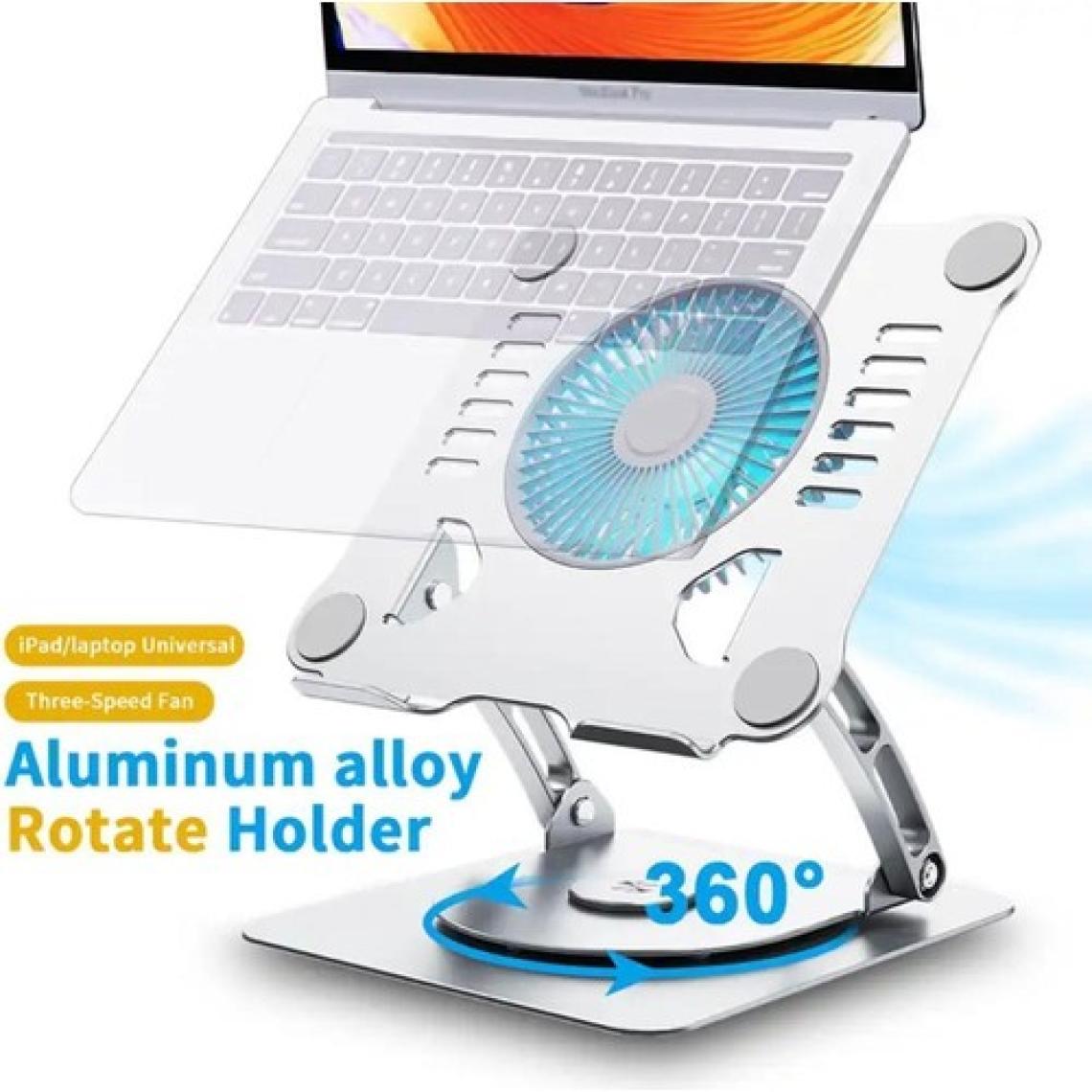 Mi7a Ayarlanabilir Metal Laptop Standı Fanlı Notebook Tutucu Alüminyum Macbook Yükseltici