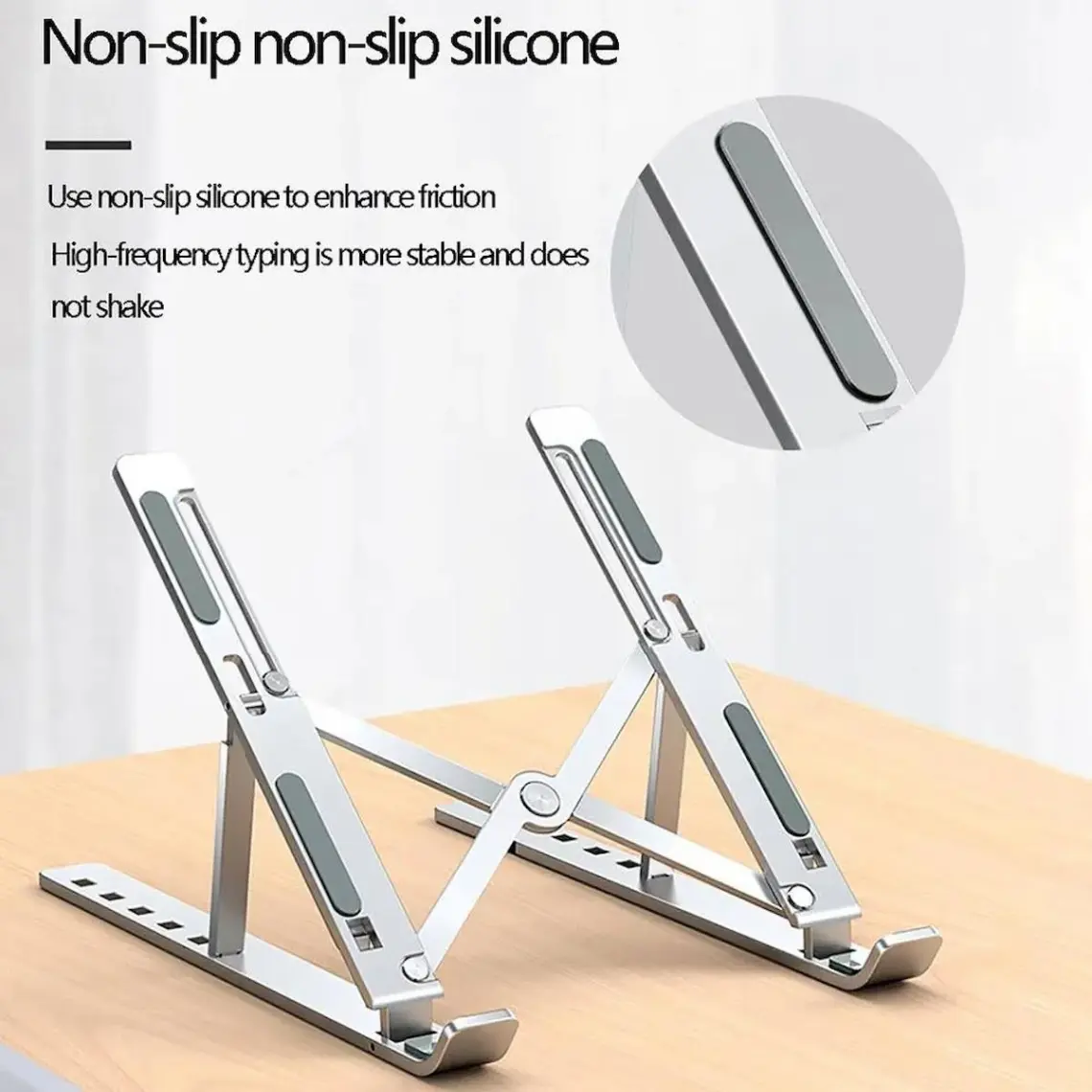 Torima Jx-18 Laptop Stand MacBook Notebook Katlanabilir Taşınabilir Metal Standı Siyah