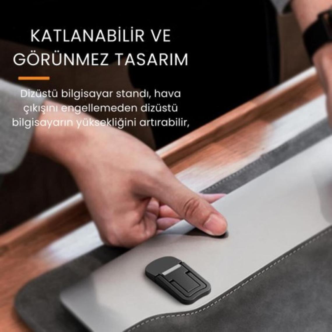 Coofbe Coofbe 2 Adet Yapışkanlı Katlanılabilir 2 Kademe Yükseklik Ayarlı Laptop Standı Laptop Stand Ayağı