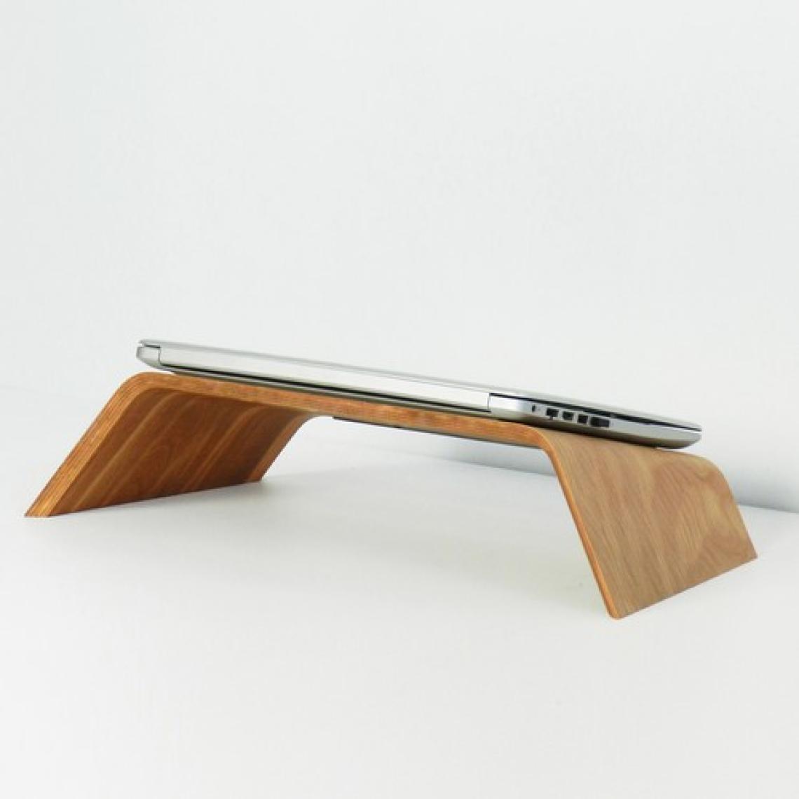 Fagus Wood Dayanıklı Ahşap Notebook Yükseltici ve Tutucu Masa Üstü Laptop Standı