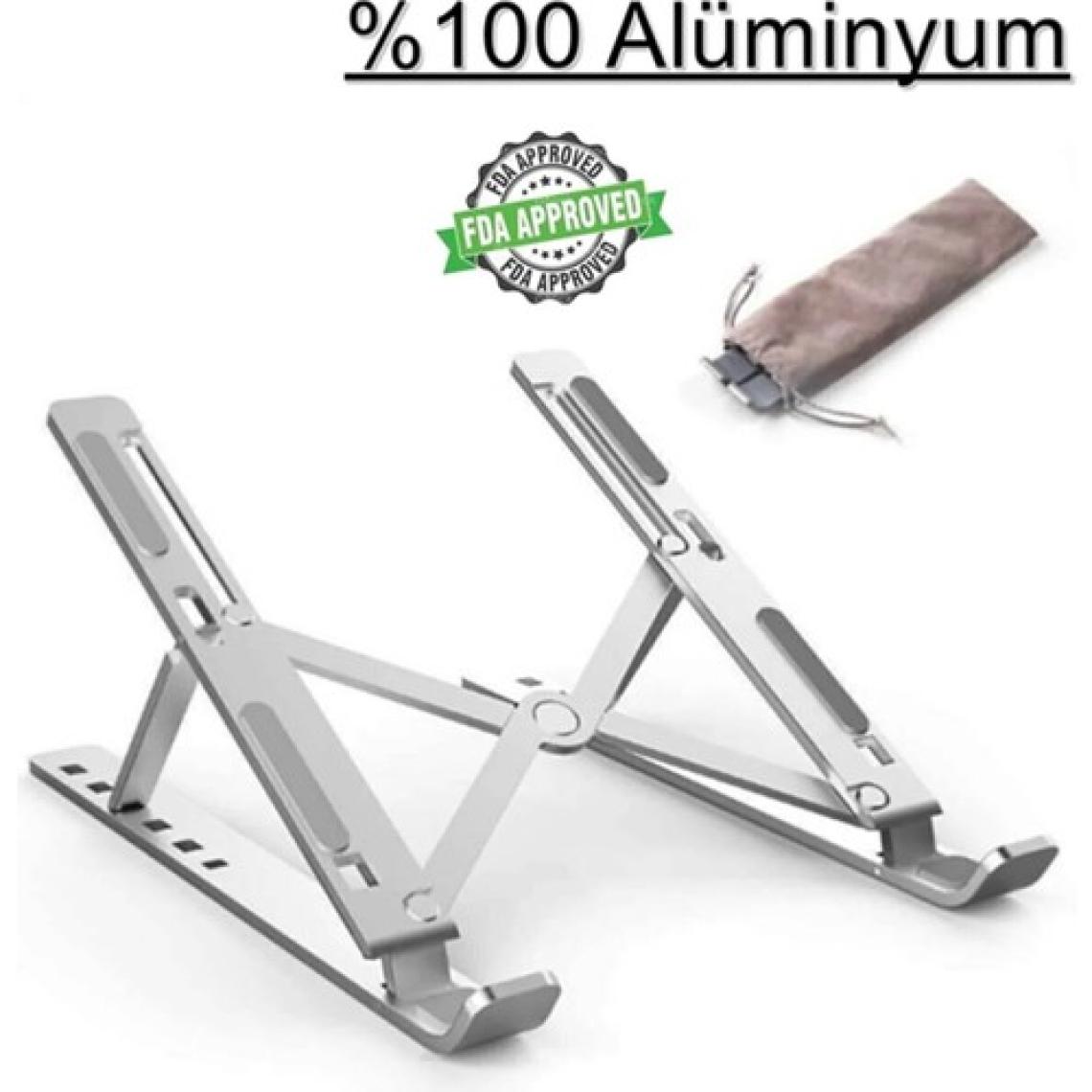Qasul Laptop ve Tablet Stand Ayaklık Standı Alüminyum Katlanabilir Ergonomik Ayarlanabilir Tutucu