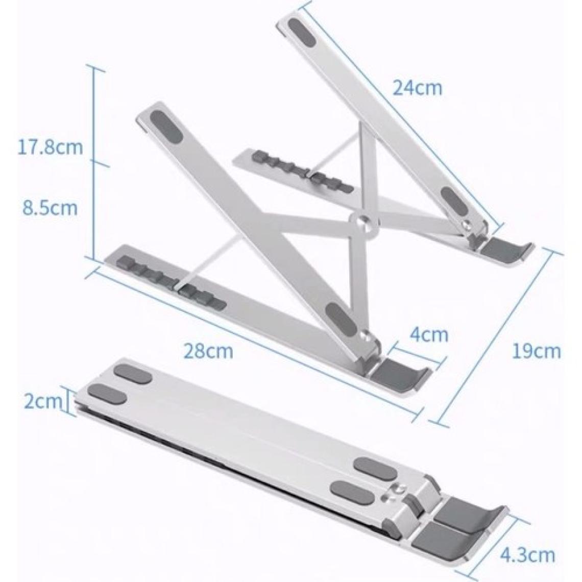 iDock N29-2 Büyük 14” - 17.3” Katlanır Alüminyum Laptop Standı