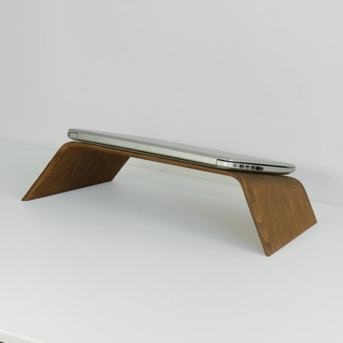 Fagus Wood Doğal Ağaç Laptop Masa Standı ve Yükseltici Notebook Tutucu