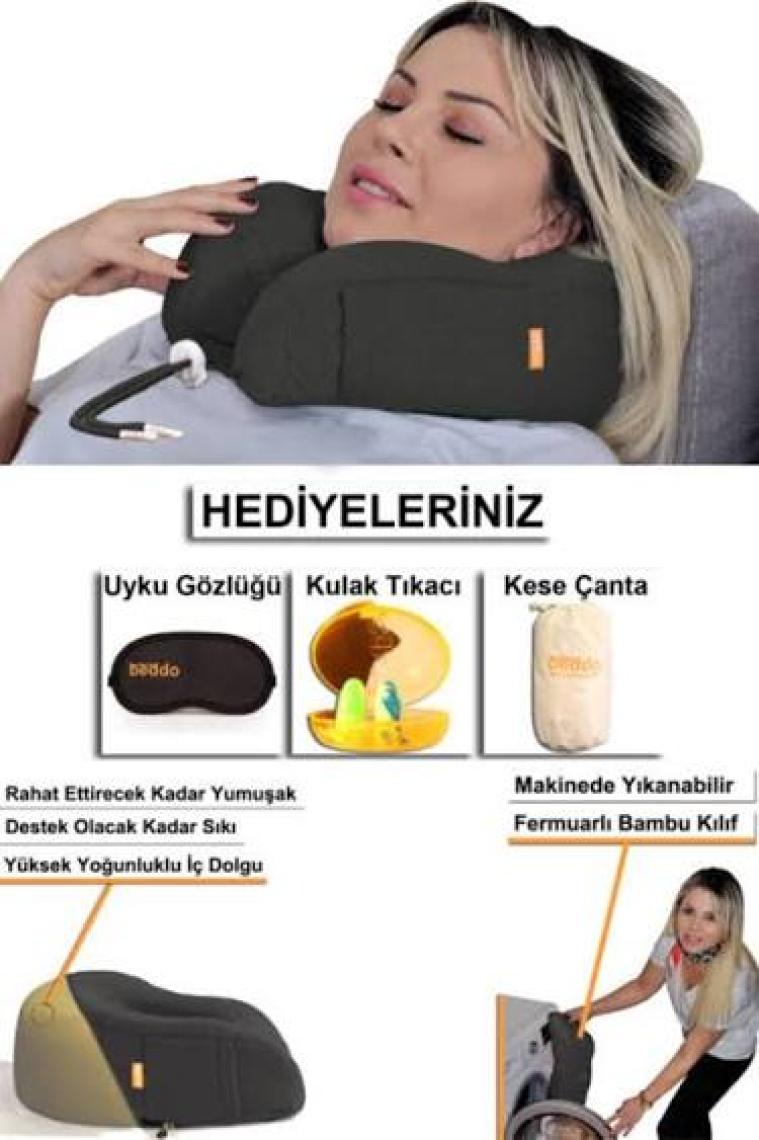 Beddo Bambu Serisi  Boyun ve Seyahat Yastığı