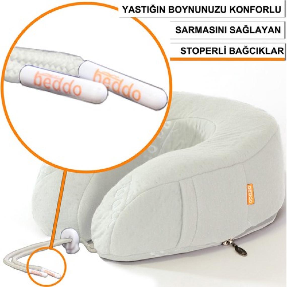 Beddo Bambu Serisi  Boyun ve Seyahat Yastığı
