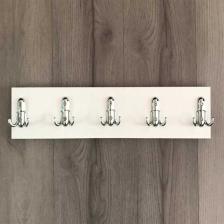 Kardelen Ahşap 10'lu Duvar Askısı 10x50 Cm Beyaz