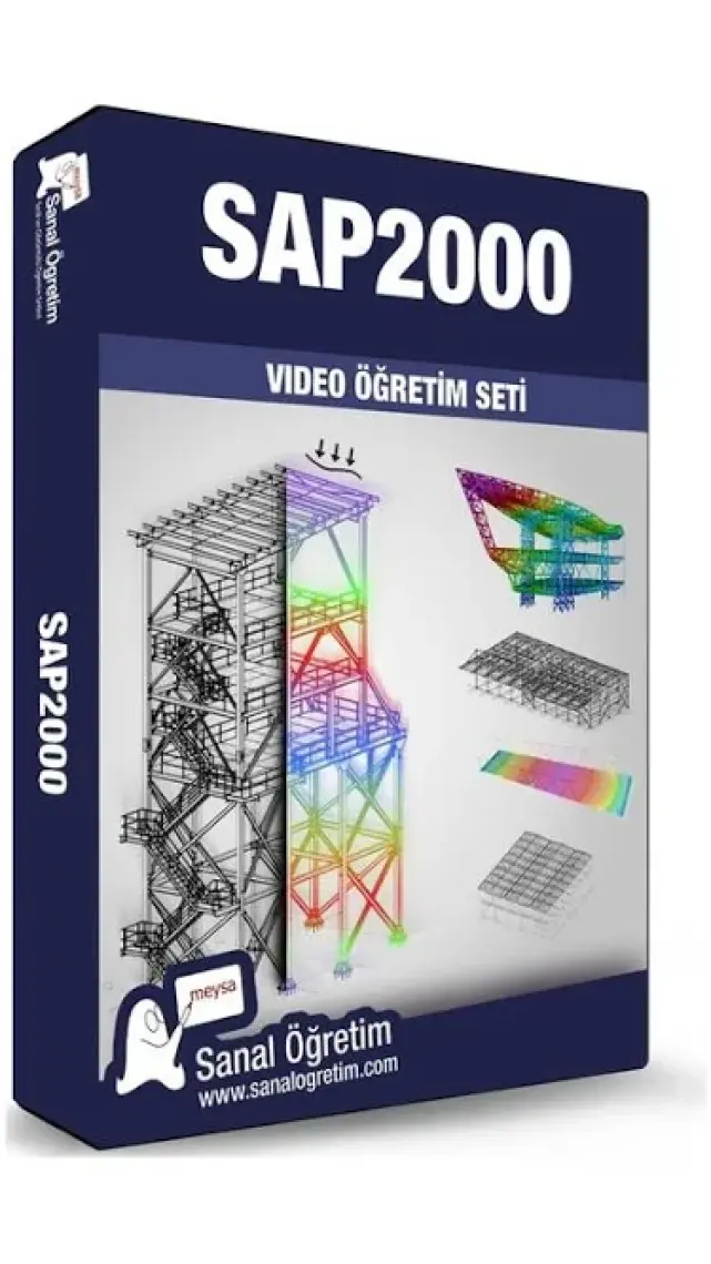 Sanal Öğretim SAP2000 Video Ders Eğitim Seti