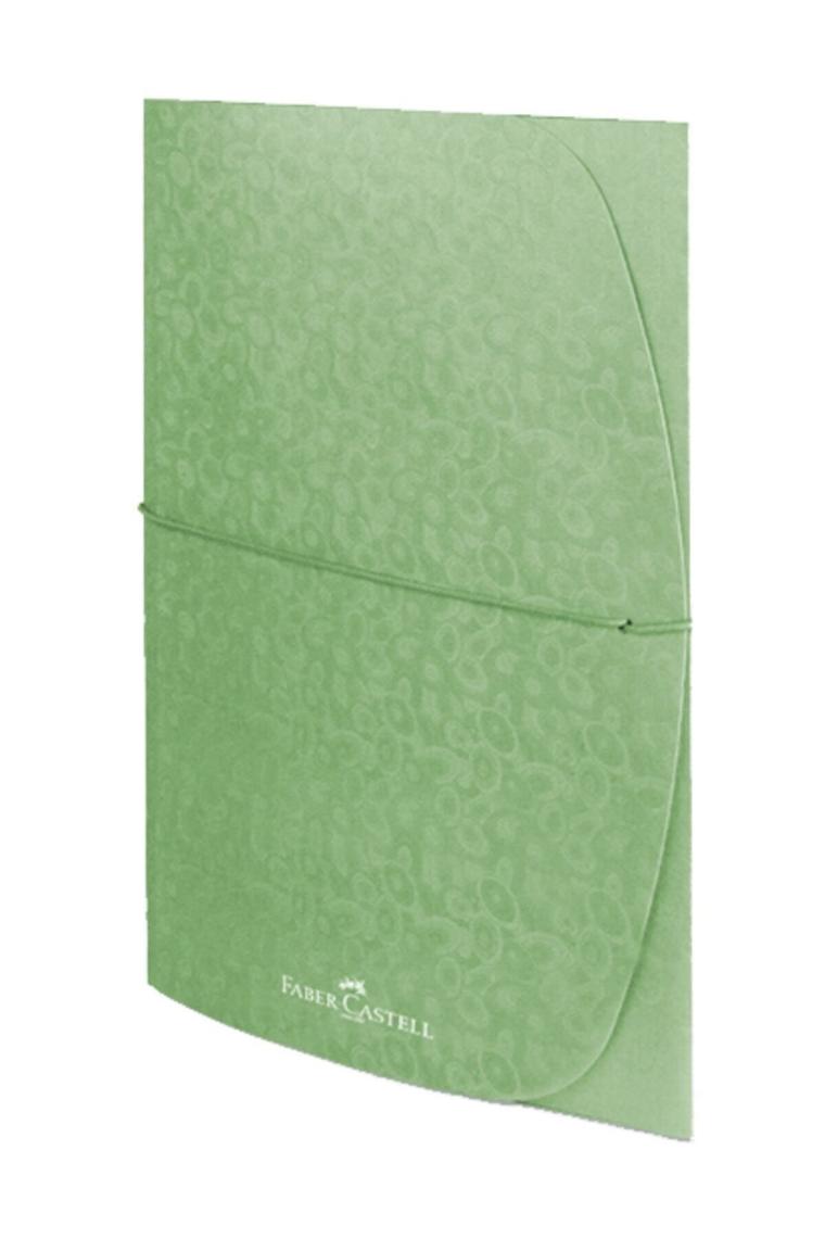 Faber-castell Lastikli Dosya Desenli Metalik Yeşil 5075190103000
