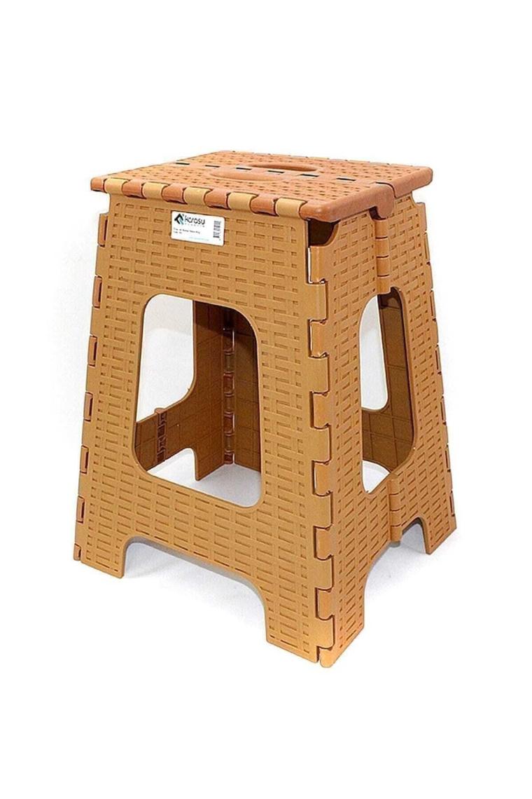 Katlanır Rattan Tabure Büyük 085