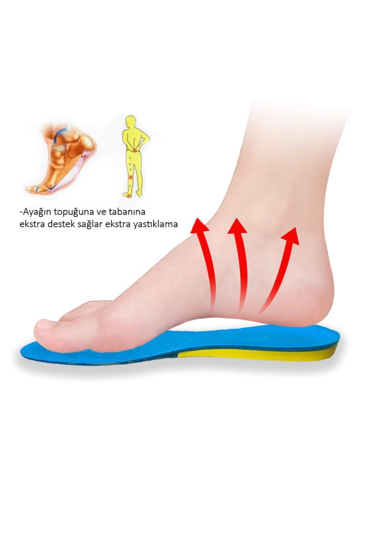 Günlük Ayakkabılar Için, Kemer Ve Metatarsal Destekli,topuk Dikeni Giderici Ortopedik, Jel Tabanlık
