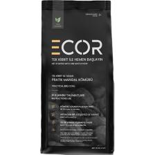 Ecor Tek Kibrit İle Yanan Yeni Nesil Pratik Mangal Kömürü ( 1.5 kg )