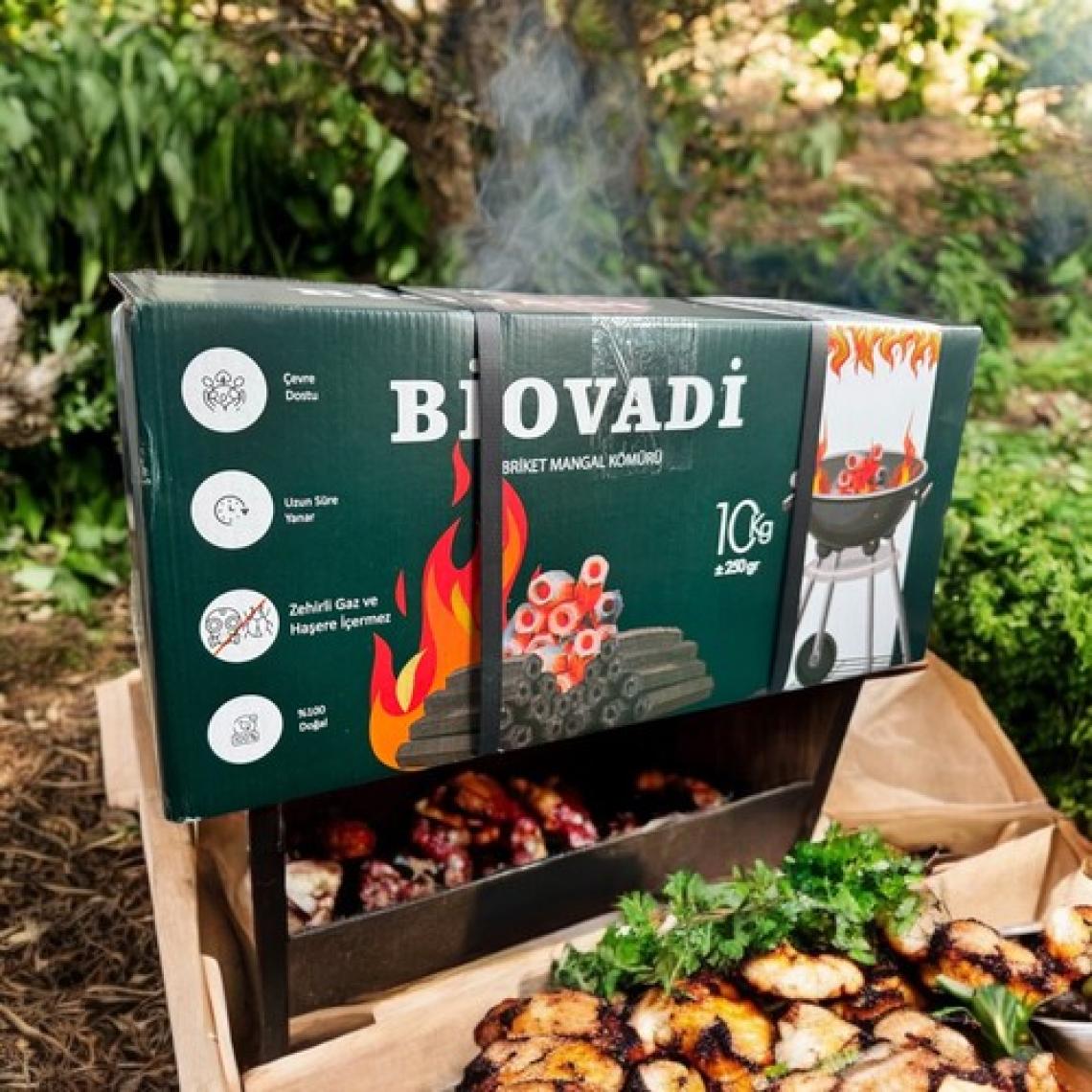 Cmk Biovadi Dumansız Doğal Briket Mangal Kömürü 10KG