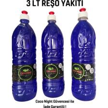 Coco Night Reşo Mangal, soba ve şömine Tutuşturucu jel yakıt 3 Litre