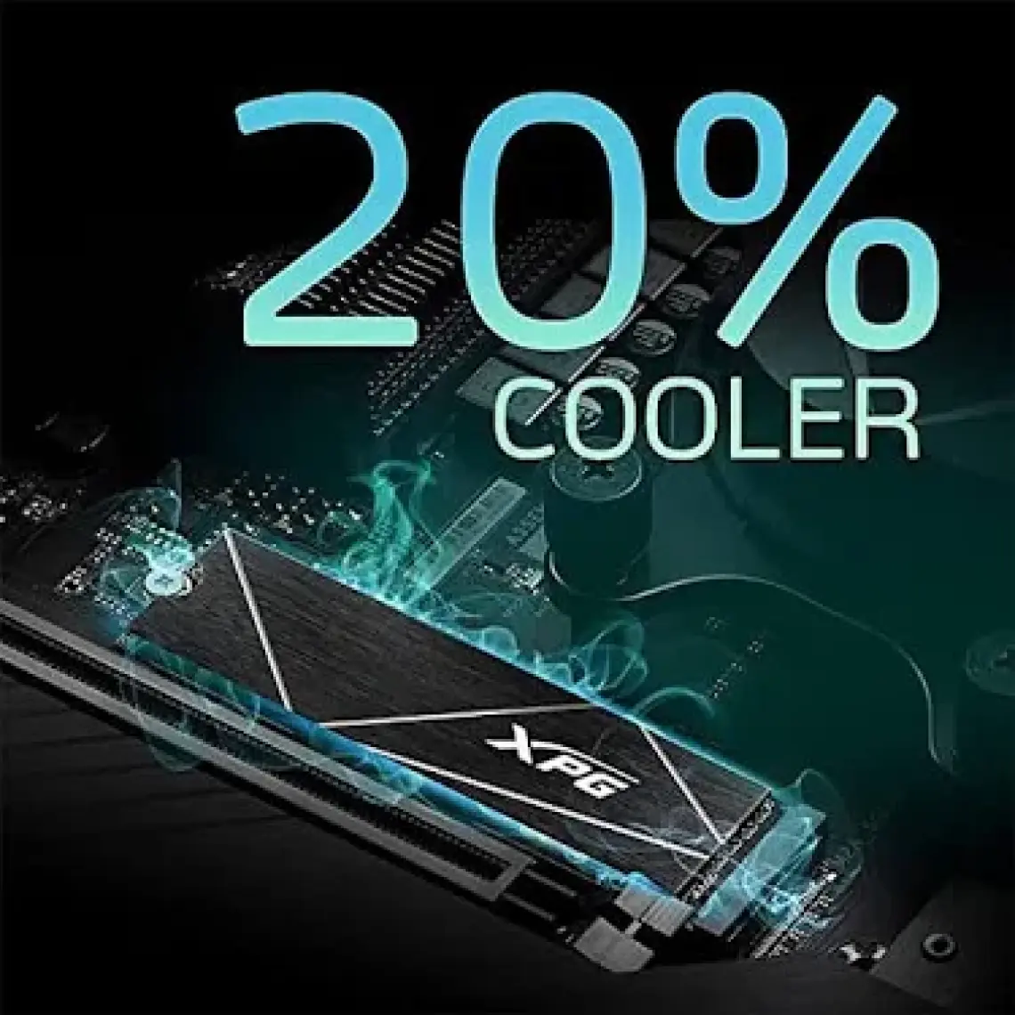 ADATA XPG Spectrix S70 RGB 2TB 7400/6800 Mb/s PCI-E 4.0 NVMe SSD - AGAMMIXS70B-2T-CS