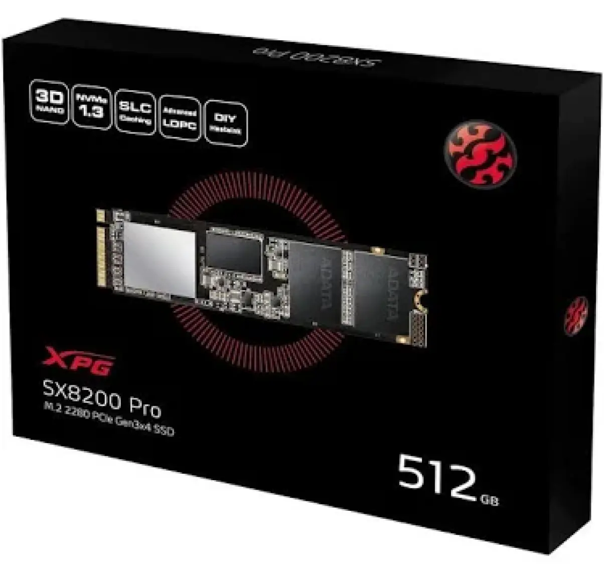 Adata XPG SX8200 Pro 512GB 3500-2300MB M.2 PCIe SSD