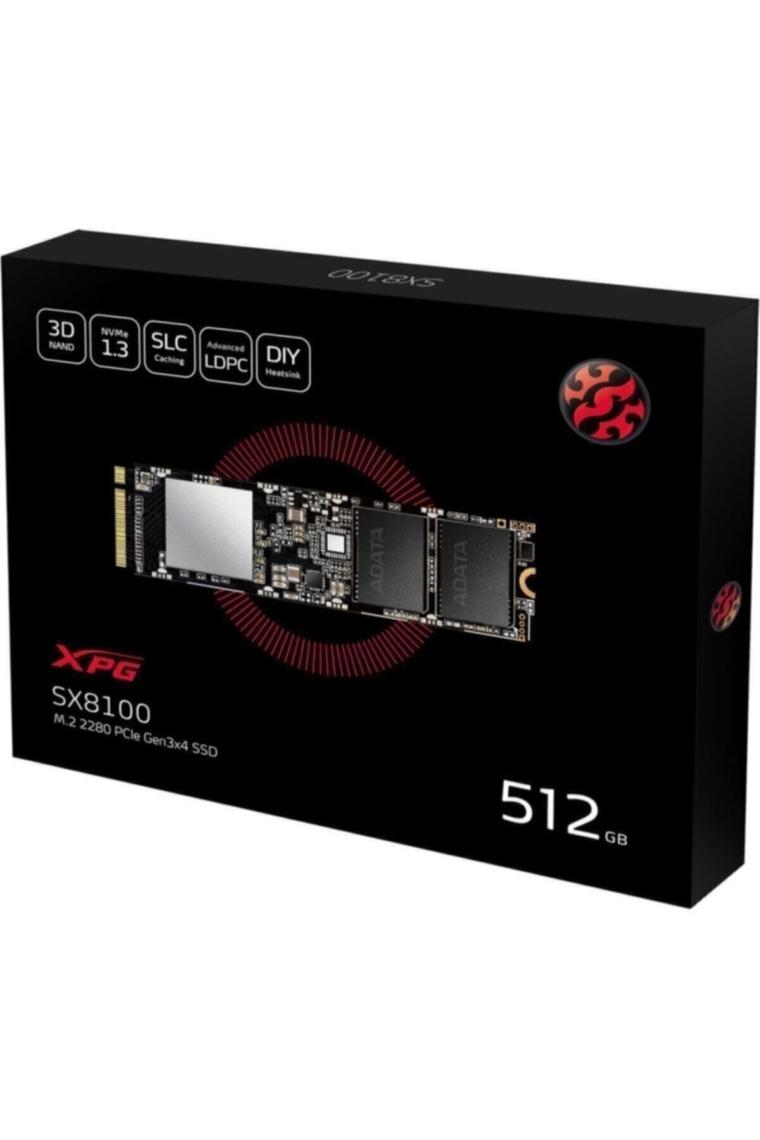Adata XPG SX8100 ASX8100NP-512GT-C PCI-Express 3.0 512 GB M.2 SSD
