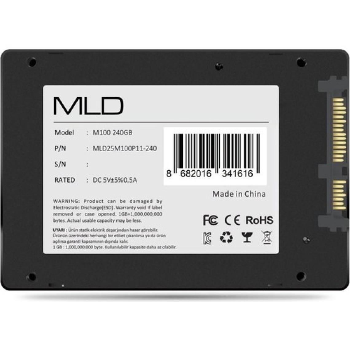 MLD M100 MLD25M100P11-240 SATA 3.0 2.5" 240 GB SSD