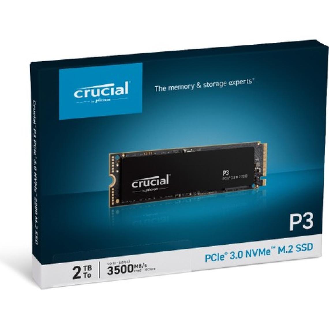 Crucial P3 2tb  3D Nand Nvme Pcıe M.2 SSD (3500-3000 Mb/s) CT2000P3SSD8