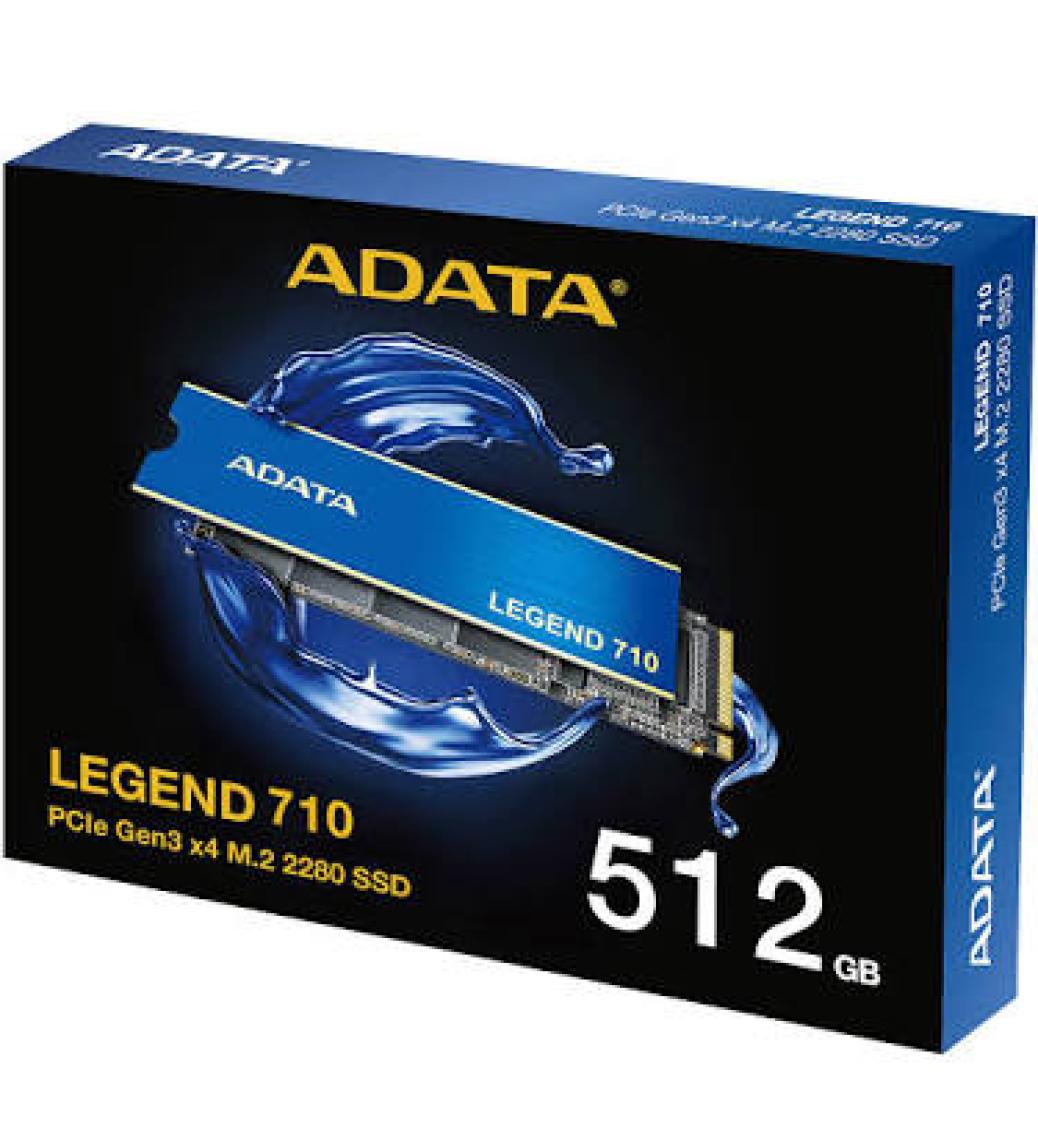 Adata Legend 710 512GB OKUMA:2400 YAZMA:1800 Mb/s Pcıe GEN3X4 M.2 Nvme SSD