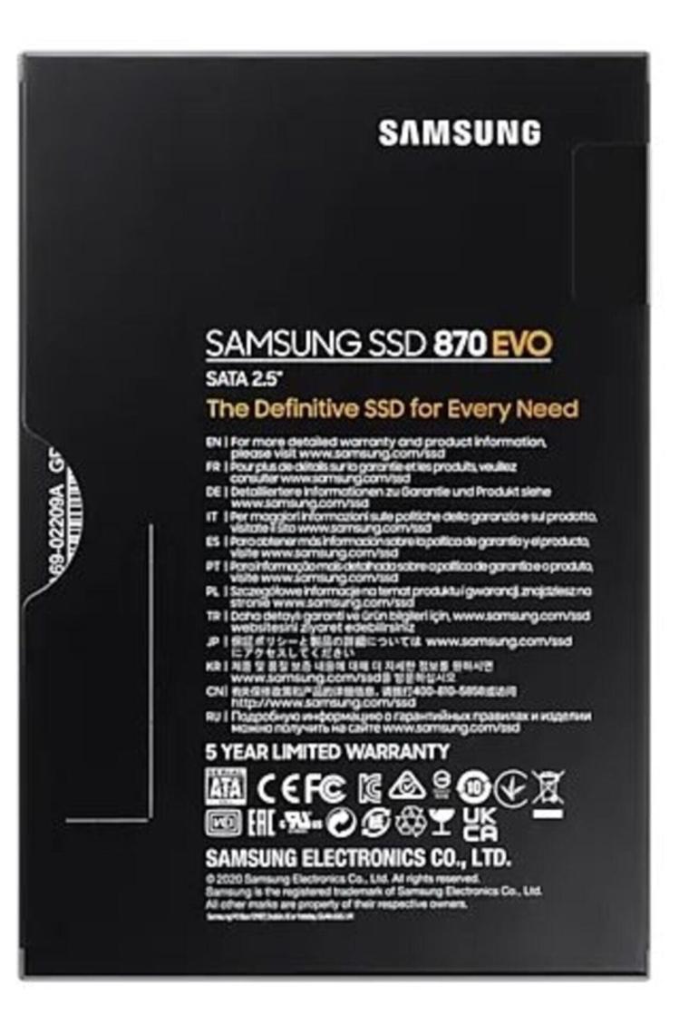 Samsung 870 EVO MZ-77E500BW SATA 3.0 2.5" 500 GB SSD