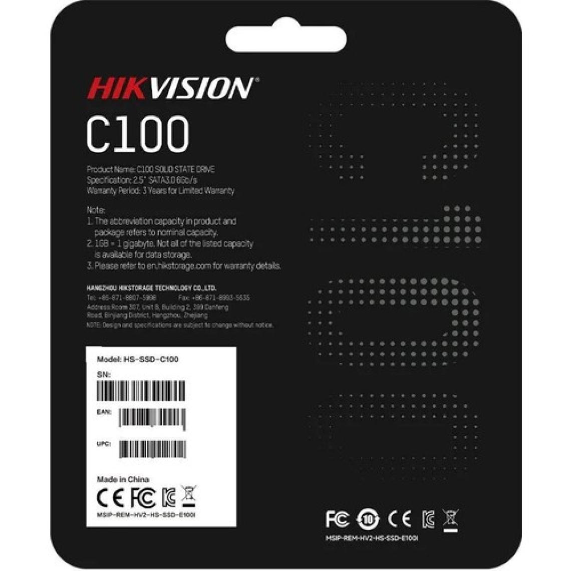 Hikvision 240GB Sata 3 SSD Disk HS-SSD-C100/240G