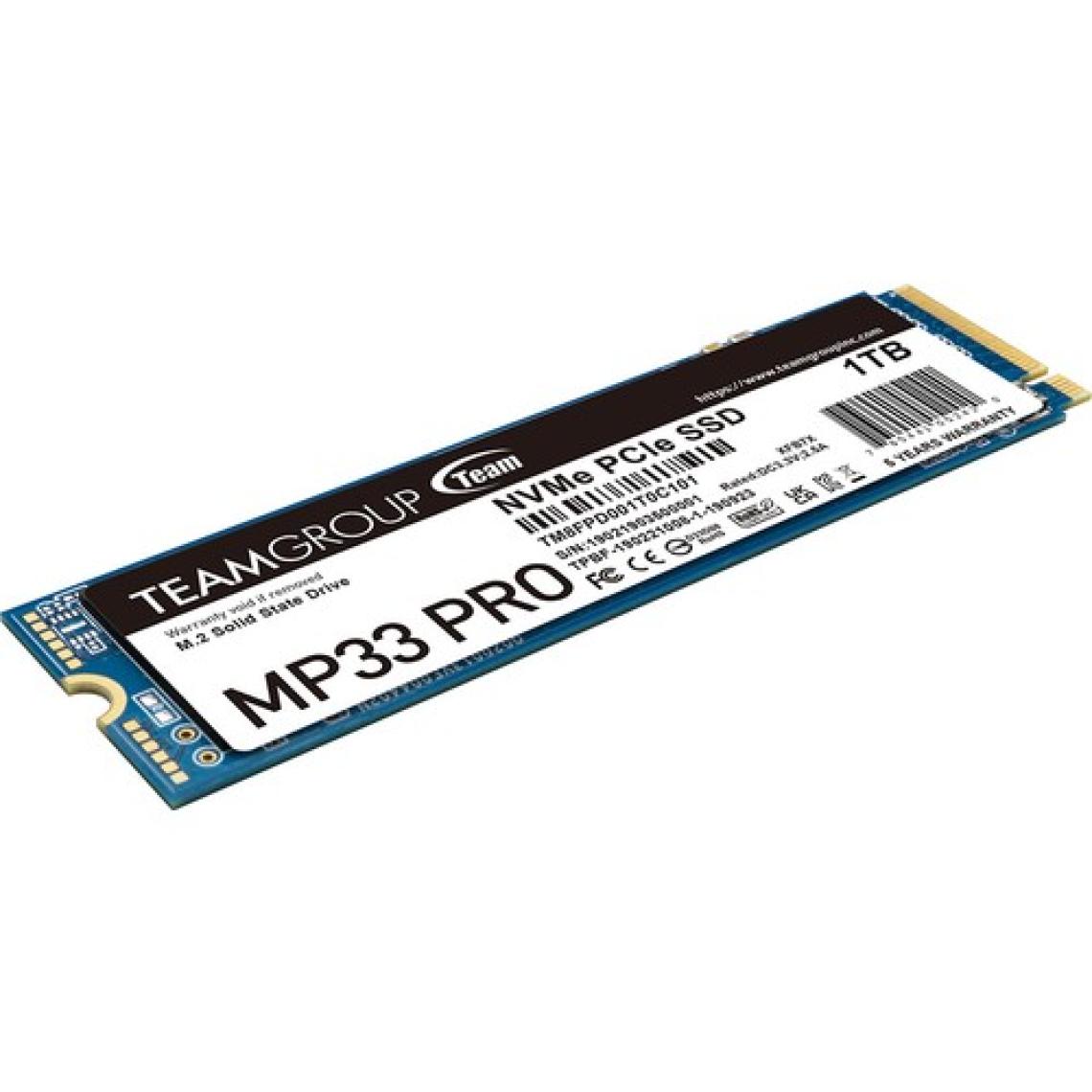 Team MP33 Pro TM8FPD001T0C101 PCI-Express 3.0 1 TB M.2 SSD
