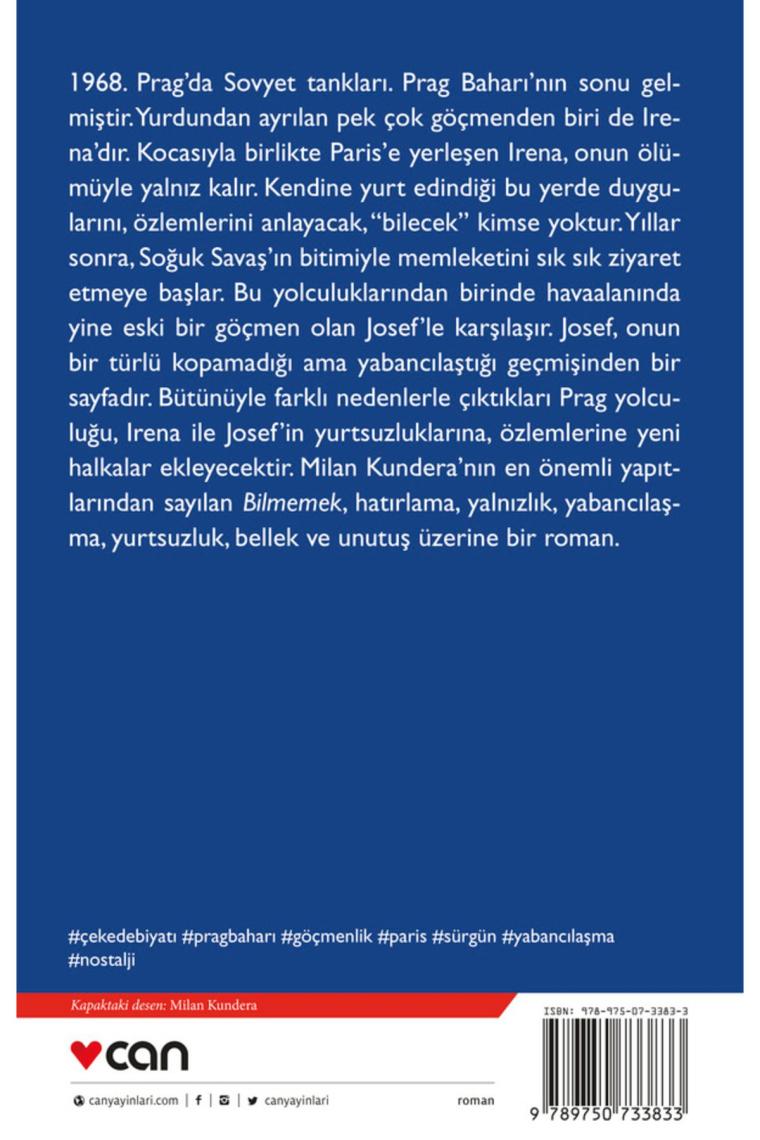 Bilmemek - Milan Kundera