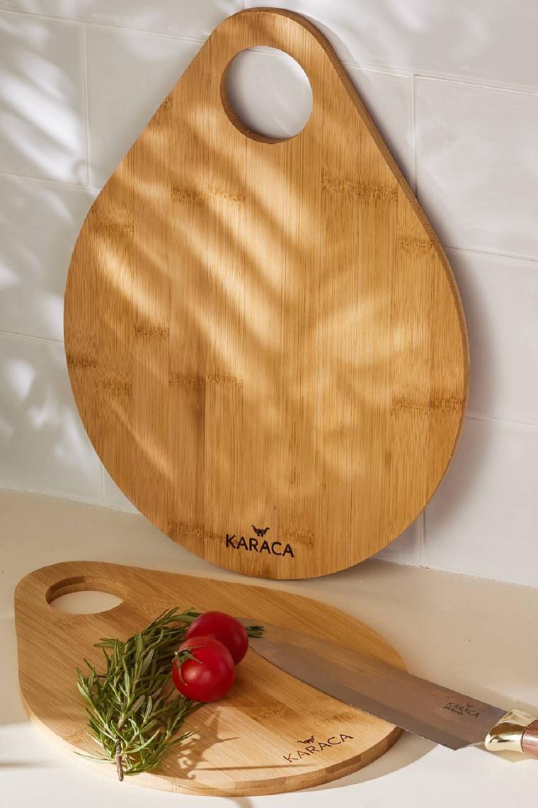 Damla 2'li Bambu Kesme Tahtası 28/33 Cm