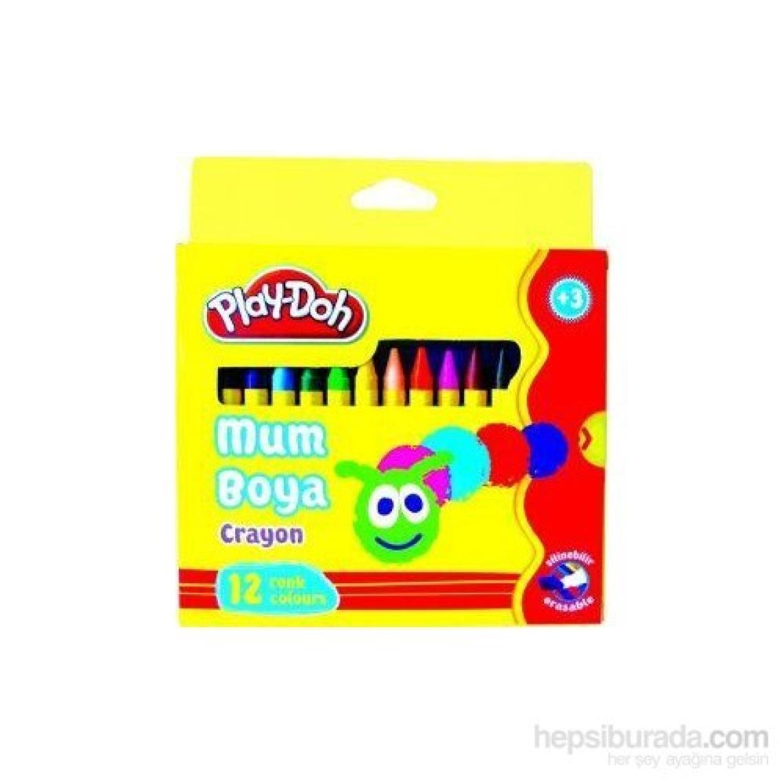 Play-Doh 6 Renk Naturel Crayon 2Si 1 Arada