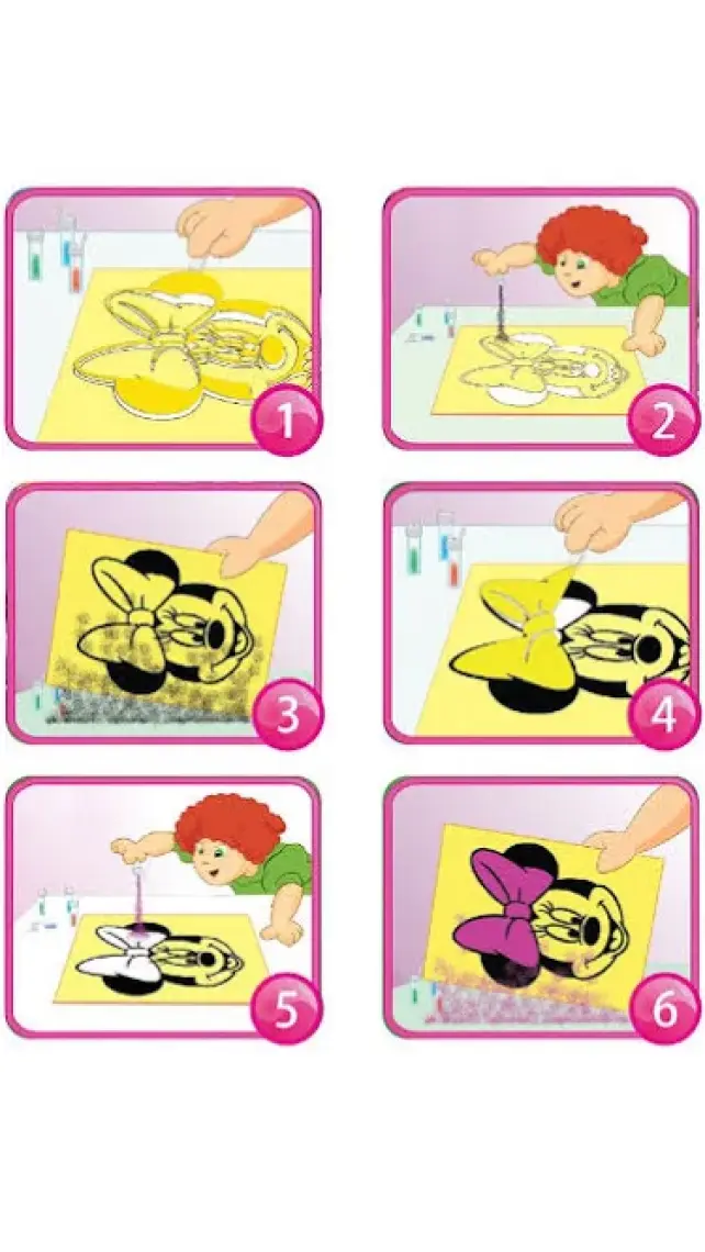 Red Castle Disney Dörtlü Kum Boyama Seti Minnie Mouse Serisi