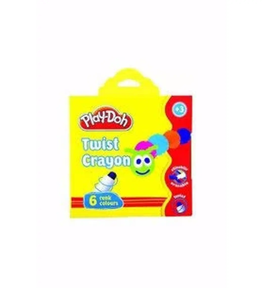 Play-Doh 6 Renk Twist Crayon Karton Kutu 10Mm