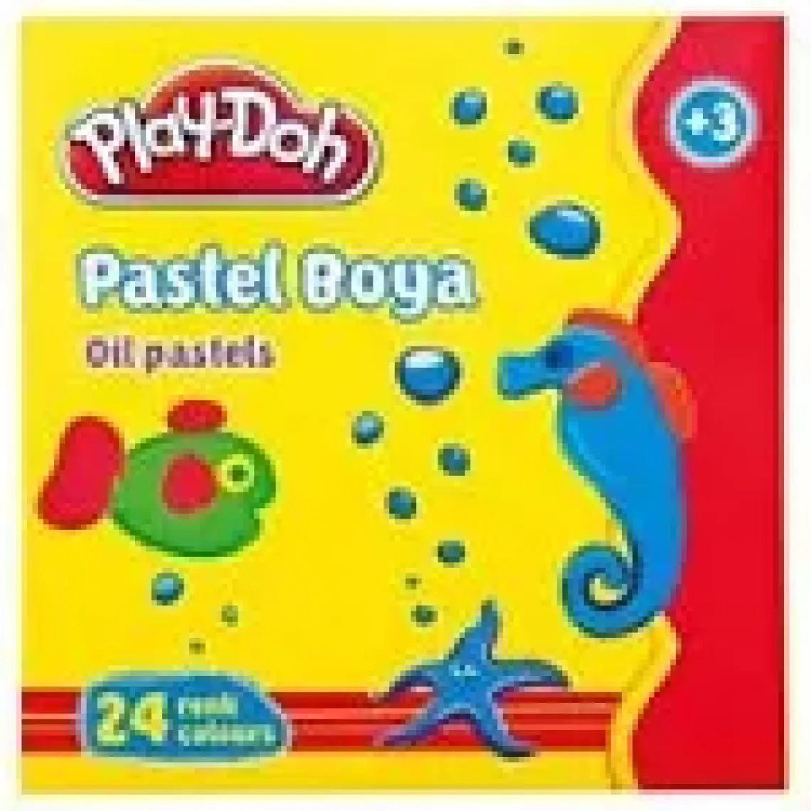 Play-Doh 24 Renk Pastel Boya Plastik Çantalı