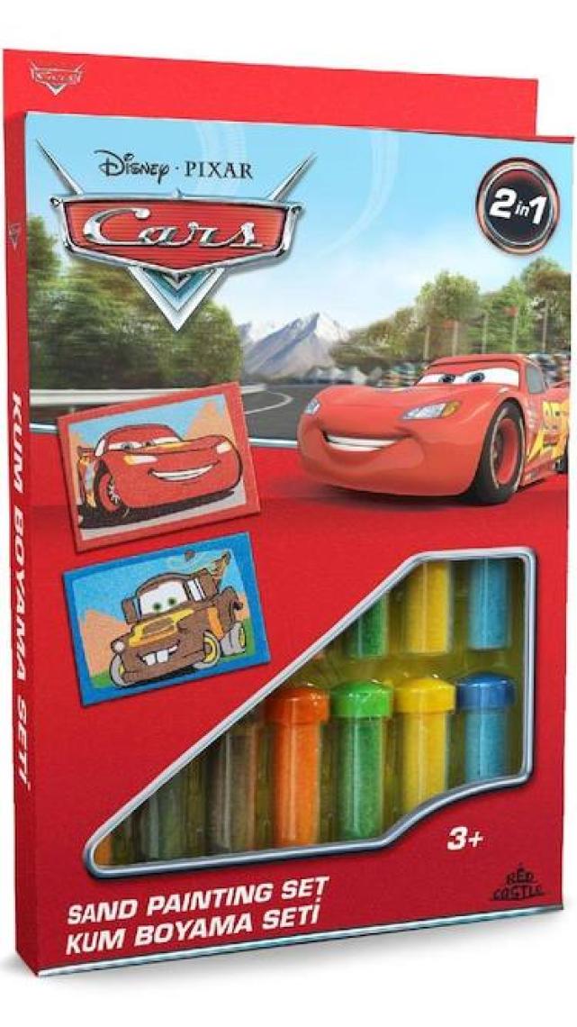 Red Castle Disney İkili Kum Boyama Seti Cars Lightning Mcquenn Ve Mater