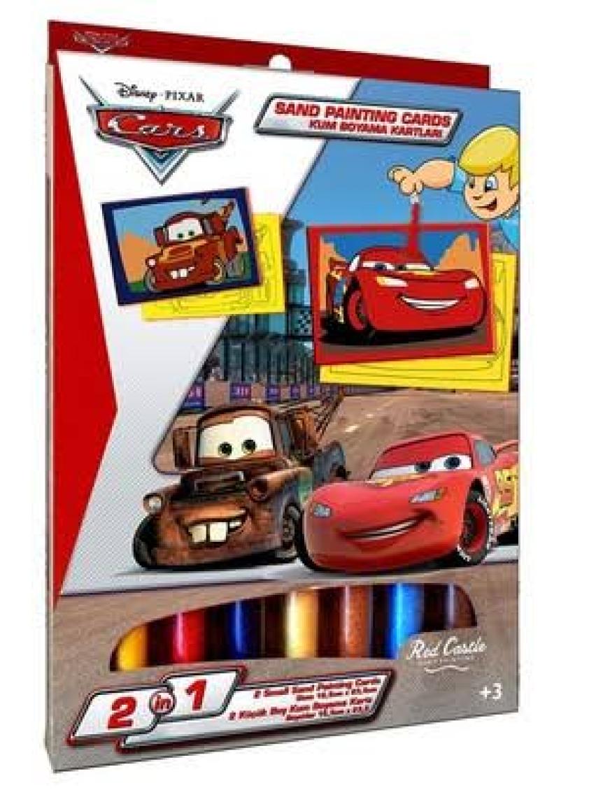 Red Castle Disney İkili Kum Boyama Seti Cars Lightning Mcquenn Ve Mater