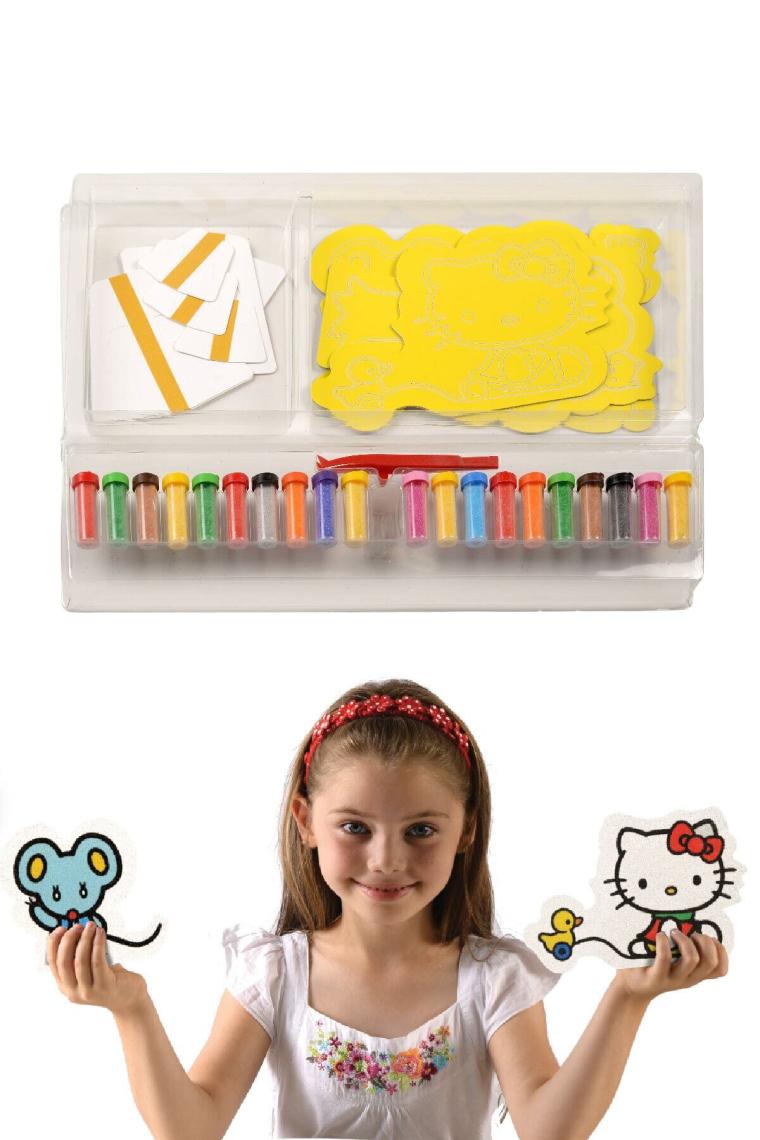Red Castle Hello Kitty 3D  Büyük Kum Boyama Aktivite Seti