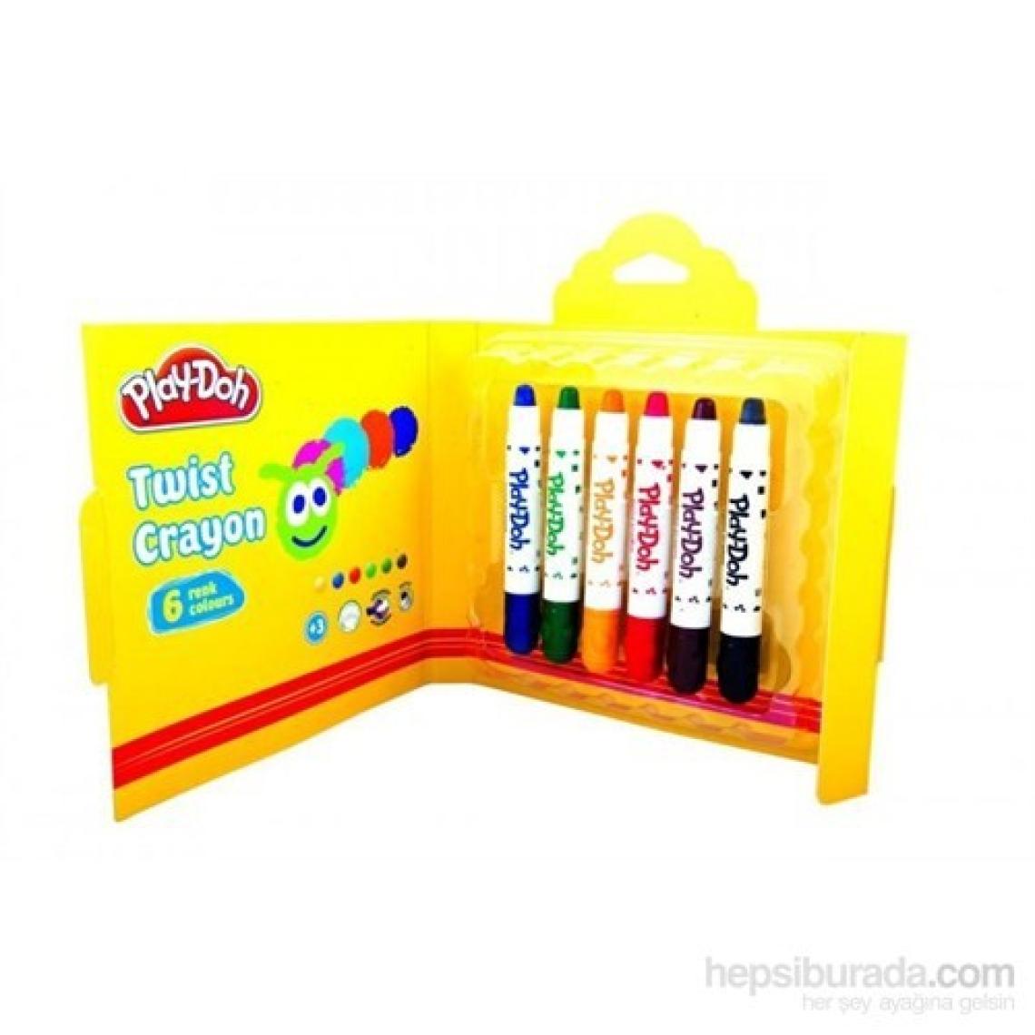 Play-Doh 6 Renk Twist Crayon Karton Kutu 10Mm